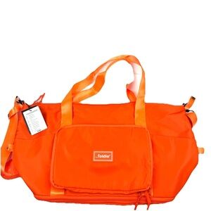 The Foldie Tote Travel Duffle Bag Bright Orange Large 40L Foldable Brand New